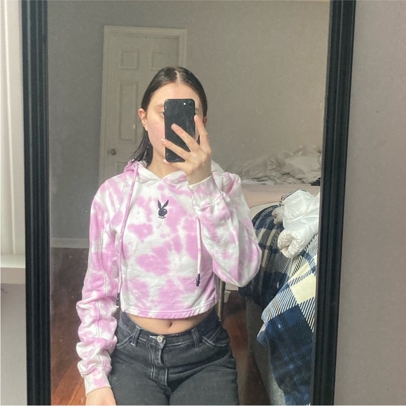 Playboy cropped hoodie - Picture 2 of 4